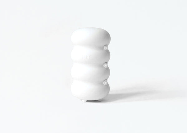 White Ohnut Buffer Ring Case standing upright on a white background