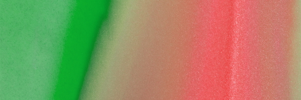 Abstract green, pink and blue image representing bladder health and microbiome imbalance