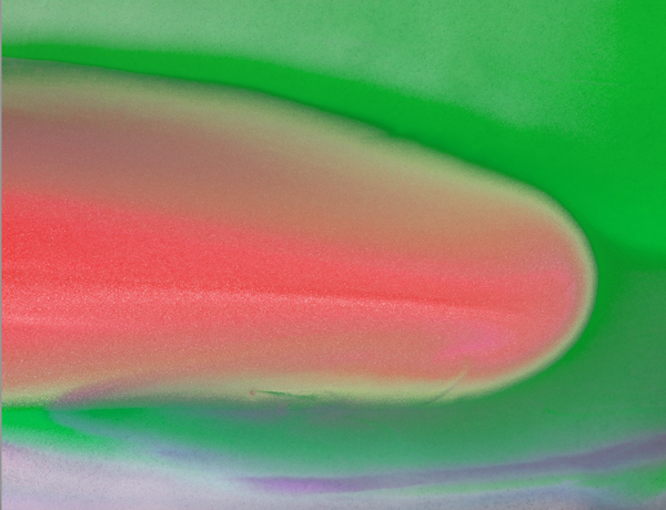 Abstract green and pink image representing recovery, intimacy and sex after hysterectomy