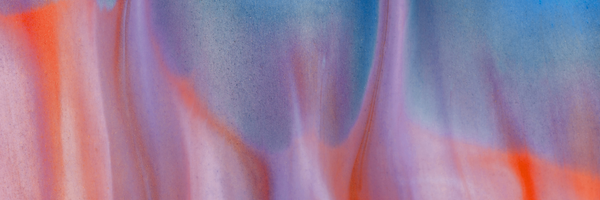 Abstract pink, blue and orange image representing endometriosis and vaginal microbiome health