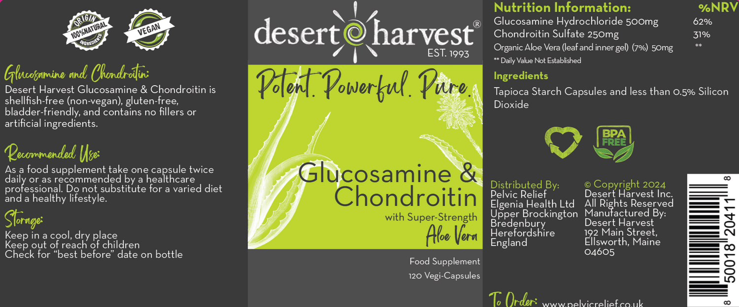 DESERT HARVEST GLUCOSAMINE &amp; CHONDROITIN SUPPLEMENTS