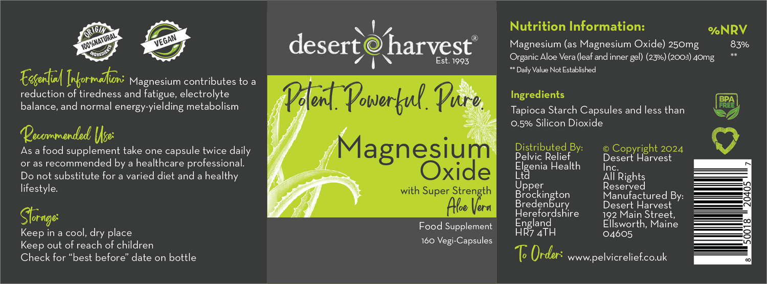 DESERT HARVEST MAGNESIUM SUPPLEMENTS