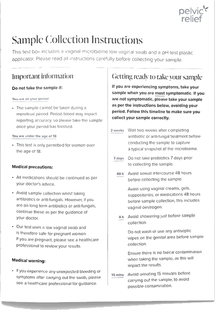 Instruction leaflet
